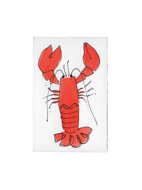 Scribble & Daub Lobster Card