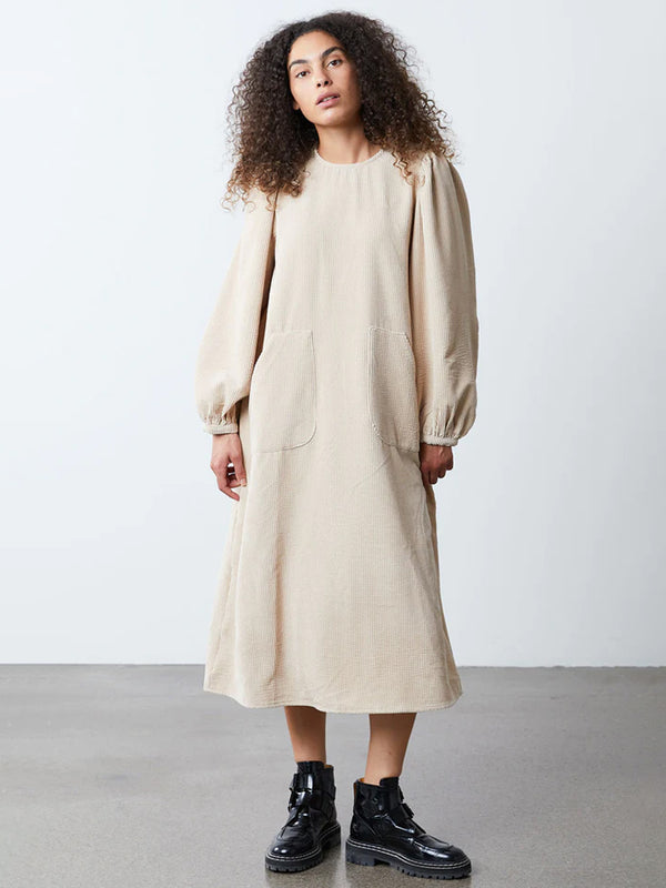 Lolly's Laundry Lucas Cord Dress in Cream