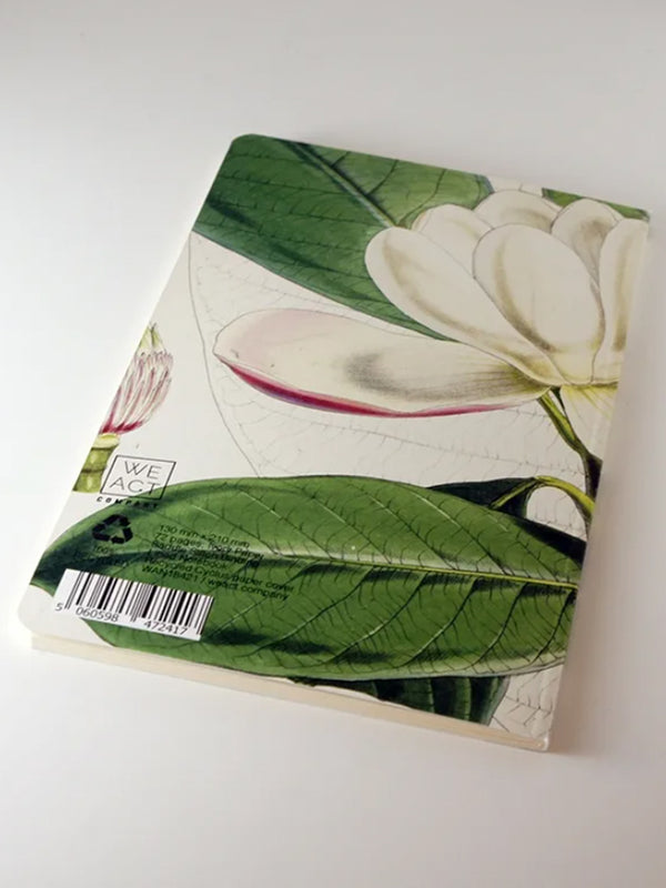 We Act White Magnolia Botanical Notebook