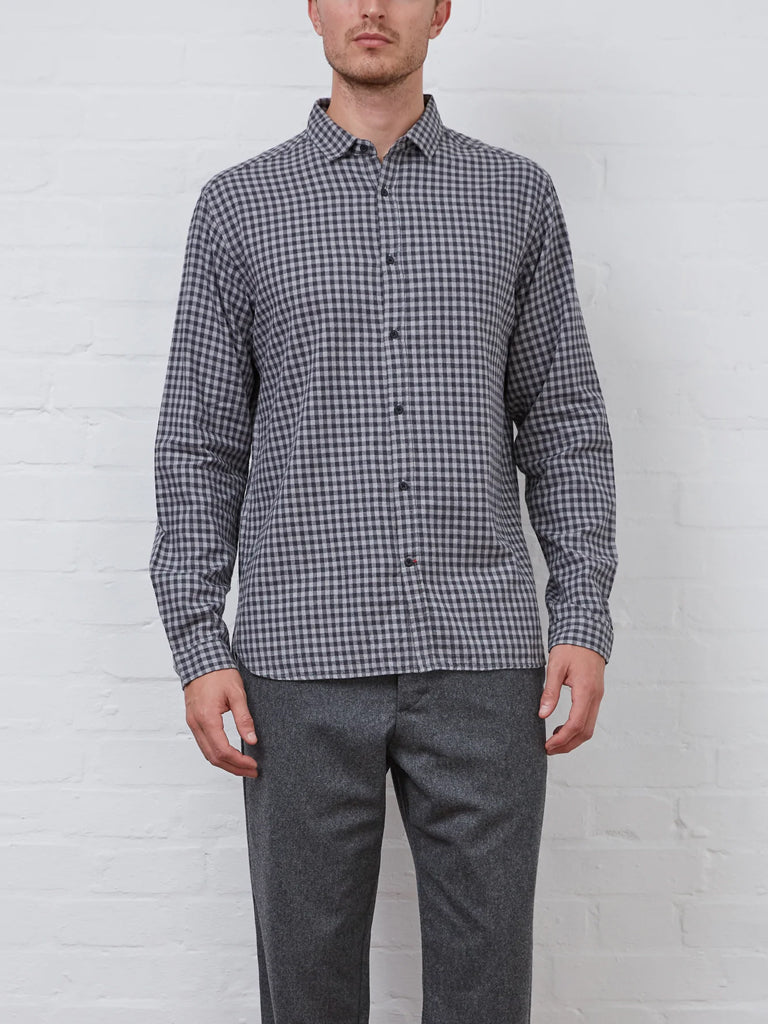 Oliver Spencer Clerkenwell Tab Shirt in Cora Blue