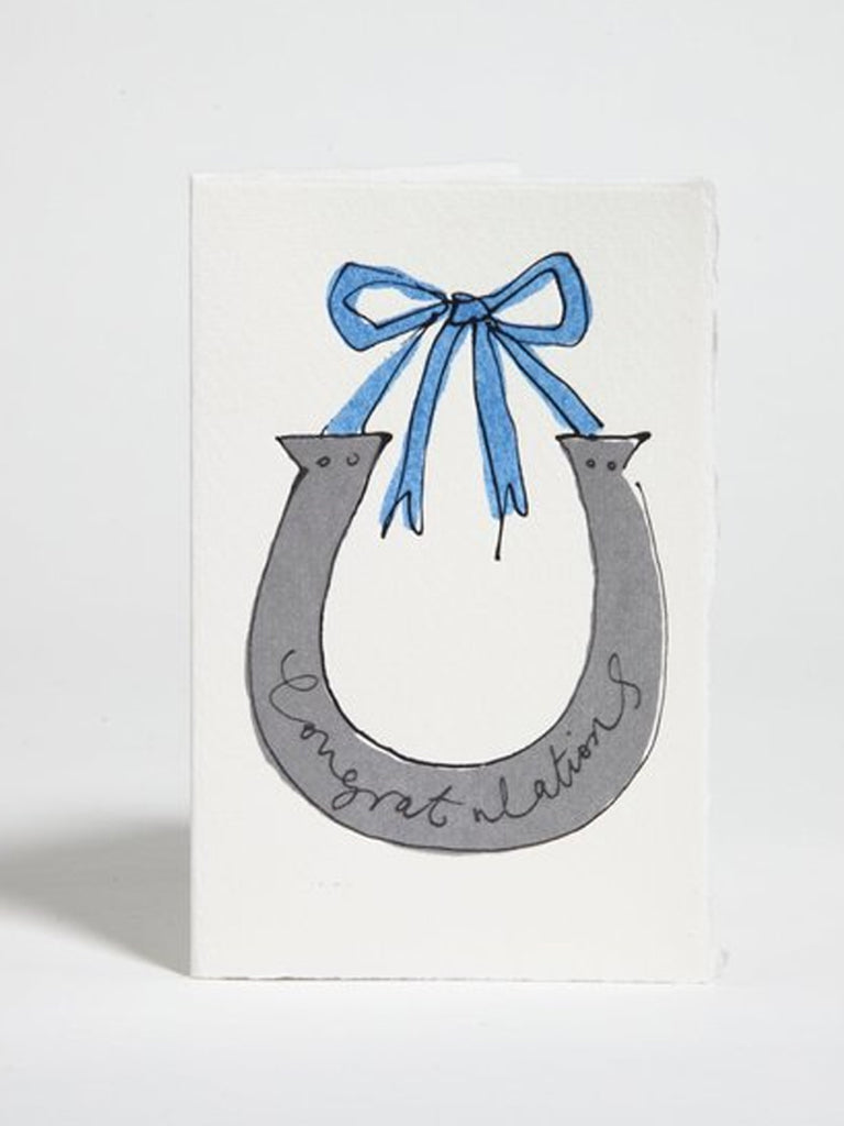 Scribble & Daub Horseshoe Card