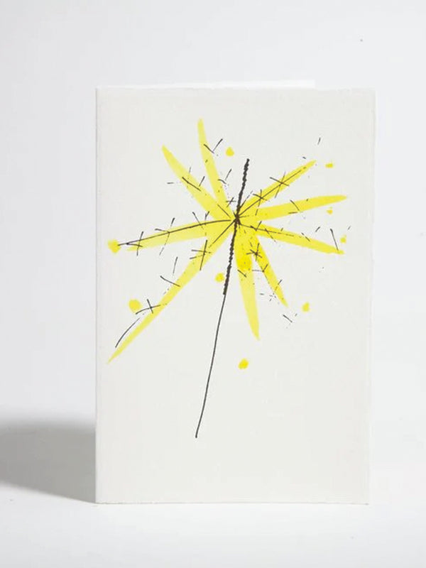 Scribble & Daub Sparkler Card in Yellow