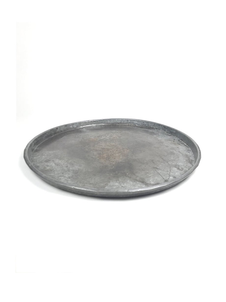 Small Iron Tray in Antique Metal