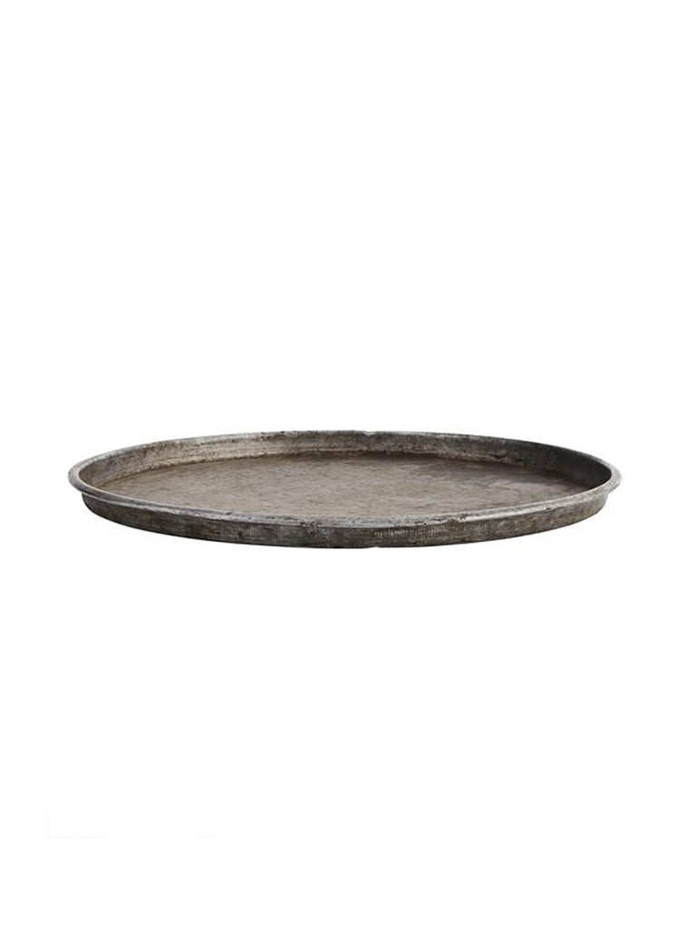 Small Iron Tray in Antique Metal