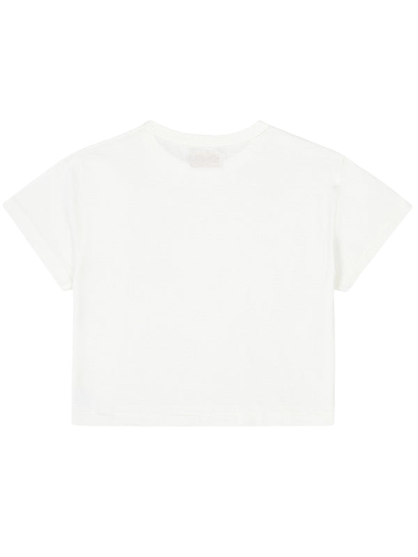 Sunray Spirit Hi'aka Cropped T-Shirt in Off White