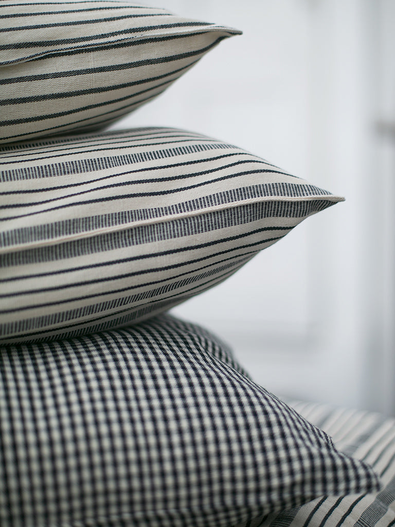 Tensira Traditional Cushion in Blue Stripe
