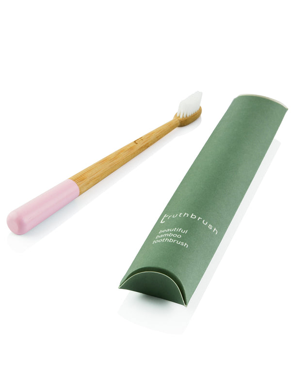 Bamboo Toothbrush in Petal Pink