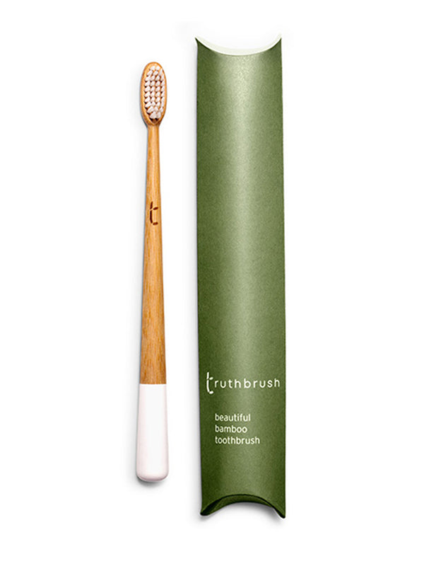 Bamboo Toothbrush in Cloud White