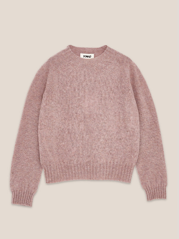 YMC Jets Crew Knit in Pink