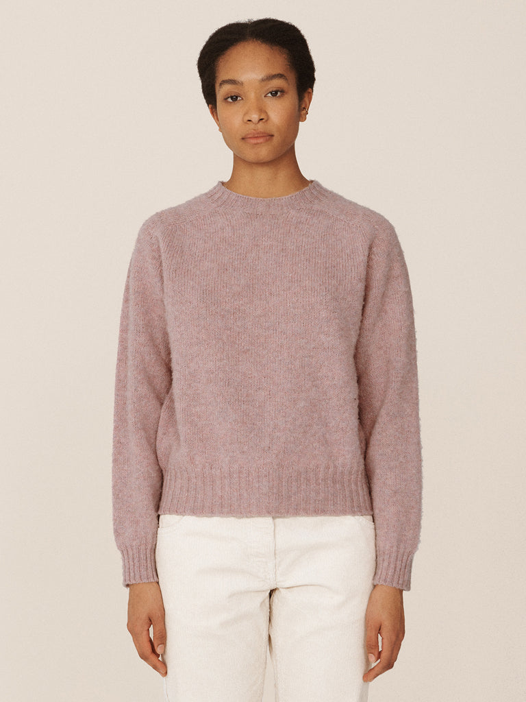 YMC Jets Crew Knit in Pink